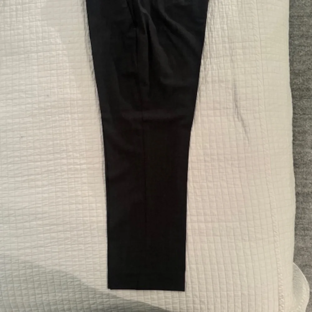 Theory women traceable wool charcoal grey straight trousers size 10 - Picture 2 of 8